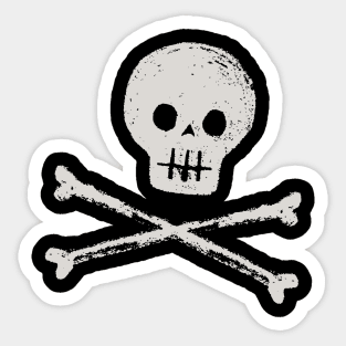 Cute funny skull death danger Sticker